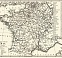 Road map of France, 1885