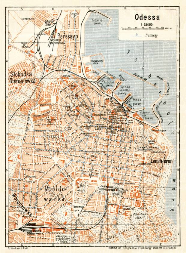 City Of Odessa Maps Old Map Of Odessa In 1928. Buy Vintage Map Replica Poster Print Or Download  Picture