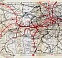 London miniature map with the District Railroad diagram, 1907