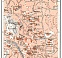 Bucharest (Bucureşti), central part map, 1913
