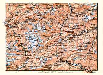 St. Gothard and environs map, 1897