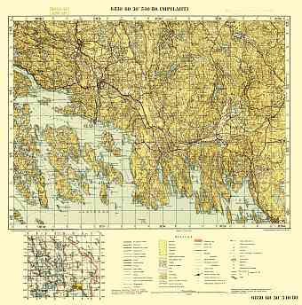 Финская карта карельского перешейка до 1939