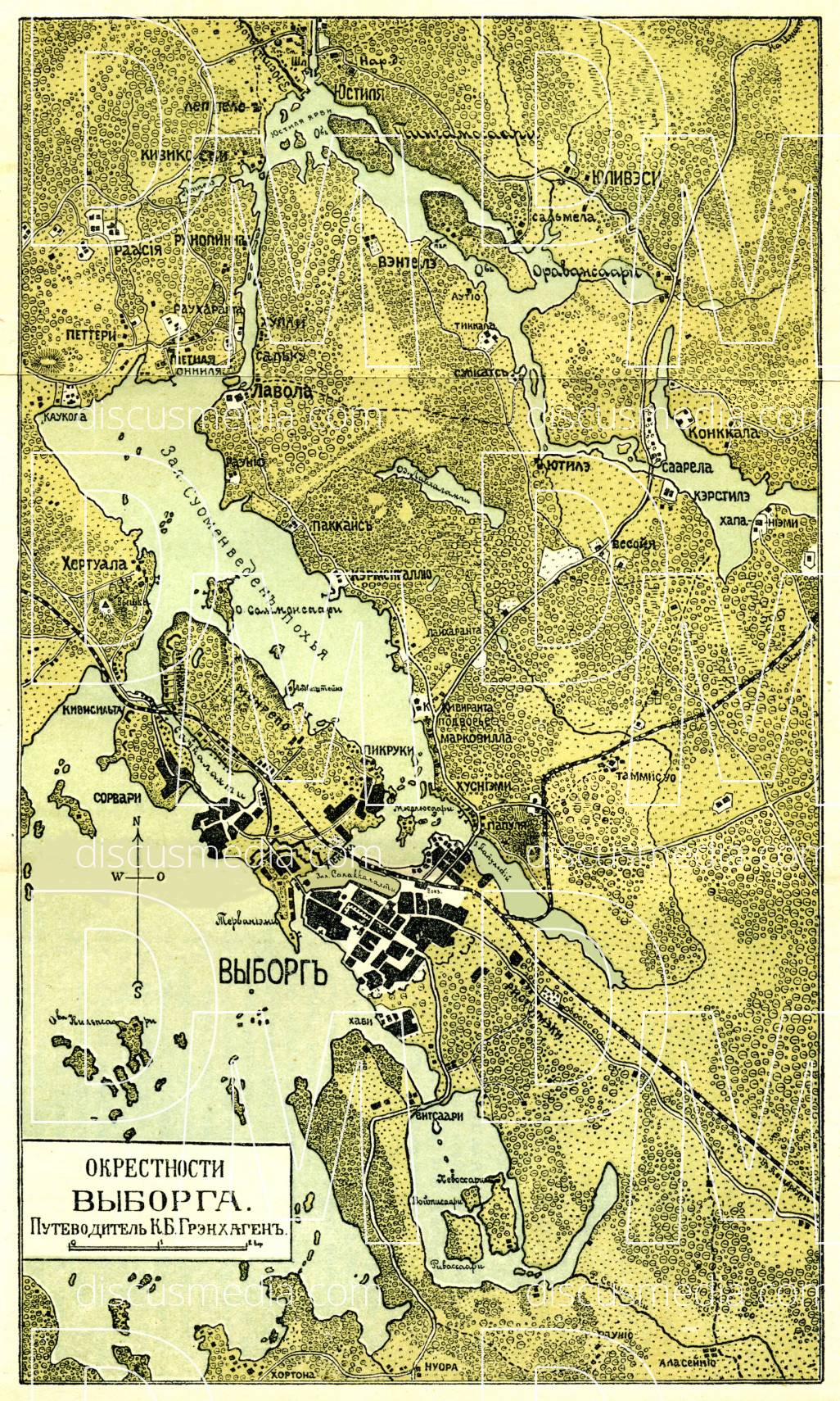 Карта выборга 1939