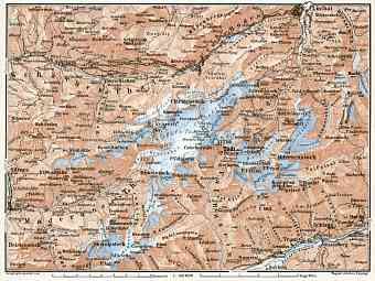 Tödi district map, 1909