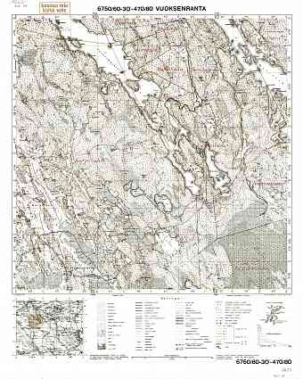 Ozjorskoje. Vuoksenranta. Topografikartta 411305. Topographic map from 1938