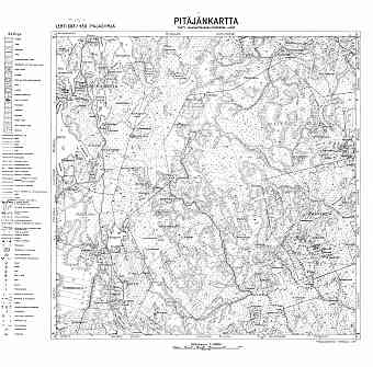 Pajasyrjä (Pajasjurja. Pajasyrjä. Pitäjänkartta 414201. Parish map from 1937