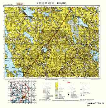 Ruskeala. Topografikartta 4231. Topographic map from 1941