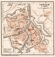 Old map of Verdun in 1909. Buy vintage map replica poster print or ...