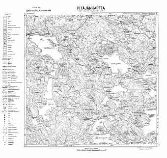 Kuokkaniemi. Pitäjänkartta 414207. Parish map from 1932