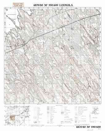 Loimola. Topografikartta 521105. Topographic map from 1940