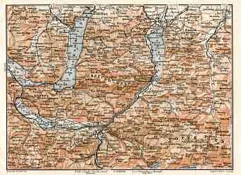 North Salzkammergut map, 1913