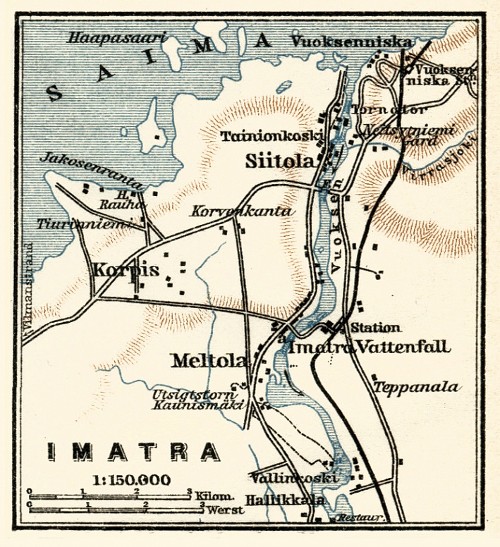 Imatra town plan, 1914