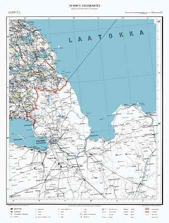 Priozersk. Käkisalmi. Yleiskartta F5. General map from 1942