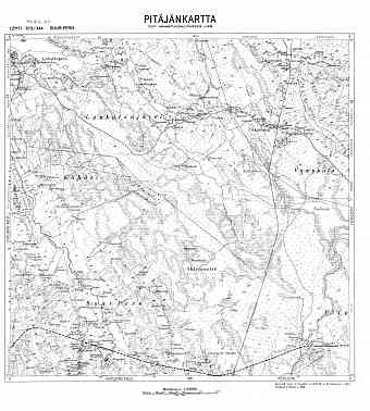 Perovo. Suur-Pero. Pitäjänkartta 402209. Parish map from 1939