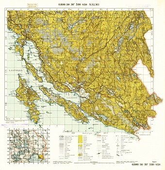 Карта карельского перешейка до 1939 года