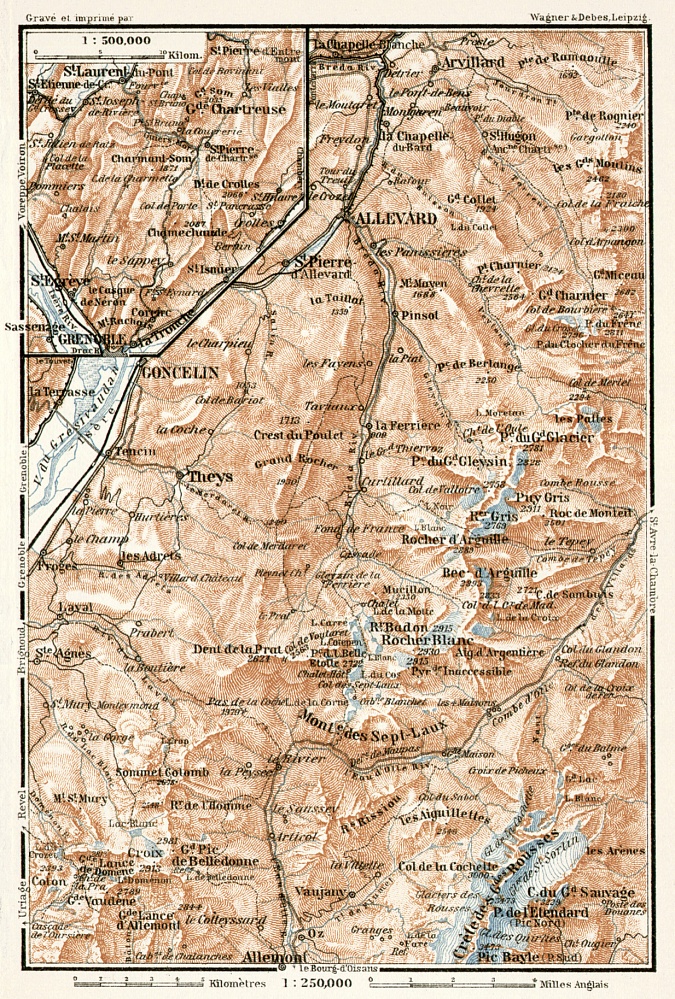 Grésivaundan Mountains. Great Chartreuse (Grande Chartreuse), 1902