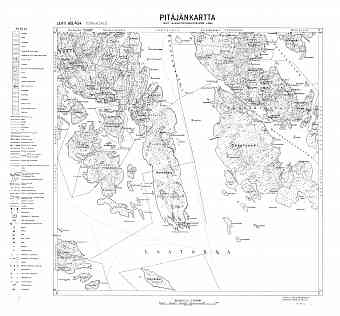 Honkasalo Island. Honkasalo. Pitäjänkartta 414401. Parish map from 1932