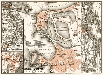 Saint-Servan town plan, 1909