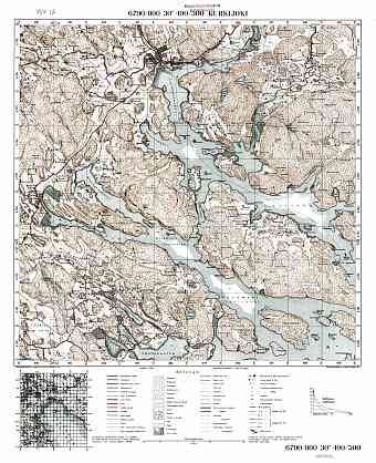 Kurkijoki. Topografikartta 411412. Topographic map from 1939