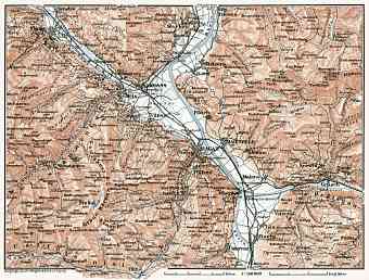 Ragatz and environs map, 1909