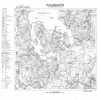 Ristlahti (Ristilahti, Bay. Ristlahti. Pitäjänkartta 414202. Parish map from 1933