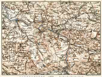 Schandau environs, Lower Saxony. Elbe River from Pirna to Tetschen (Děčín), 1906