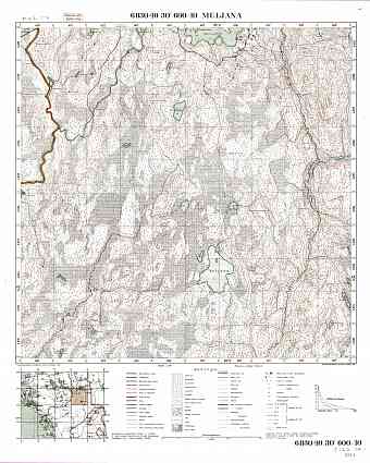 Muljana Lake. Muljana. Topografikartta 512207. Topographic map from 1938