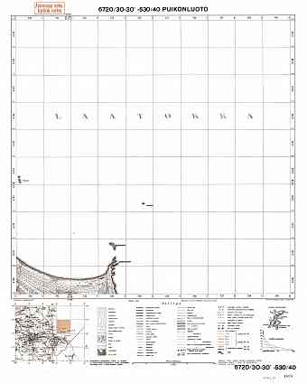 Nadjožnyj Island. Puikonluoto. Topografikartta 404211. Topographic map from 1937