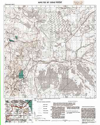 Vuoly. Vuole. Topografikartta 404111. Topographic map from 1942