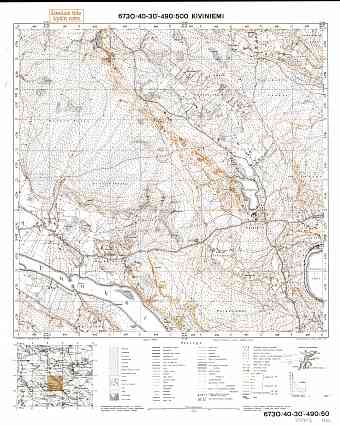 Losevo. Kiviniemi. Topografikartta 402412. Topographic map from 1936