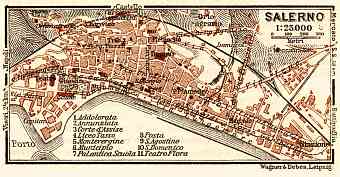 Salerno town plan, 1929