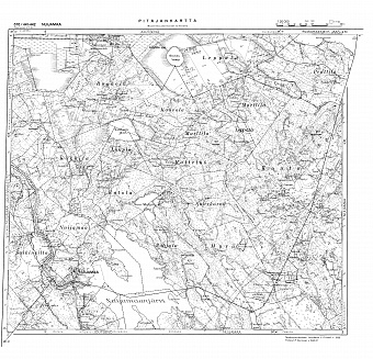 Nuijamaa. Pitäjänkartta 411103. Parish map from 1941