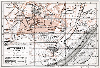 Wittenberg city map, 1911