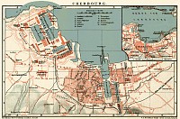 Old map of Cherbourg in 1897. Buy vintage map replica poster print or ...