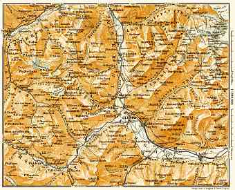 Map of the Upper Vinschgau (Val Venosta), 1906