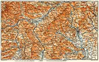 Steyr (Steirische) and Carinthian (Kärntner) Alps from Murau to Gleisdorf, 1911