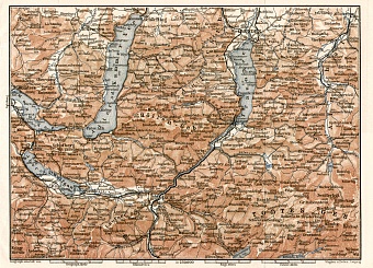 North Salzkammergut map, 1906