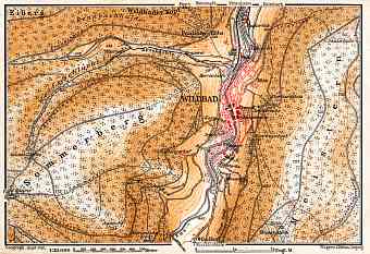 Wildbad and Environs map, 1905