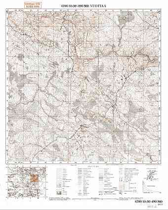 Kirovskoje. Vuottaa. Topografikartta 402312. Topographic map from 1937