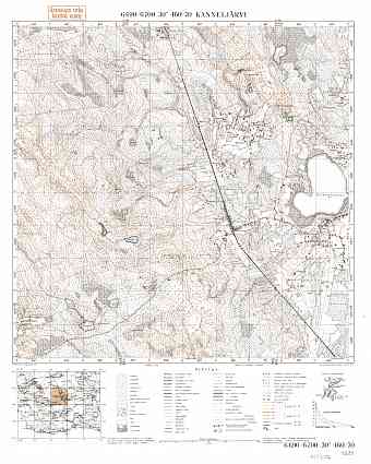 Pobeda. Kanneljärvi. Topografikartta 402302. Topographic map from 1932