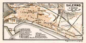 Salerno town plan, 1912