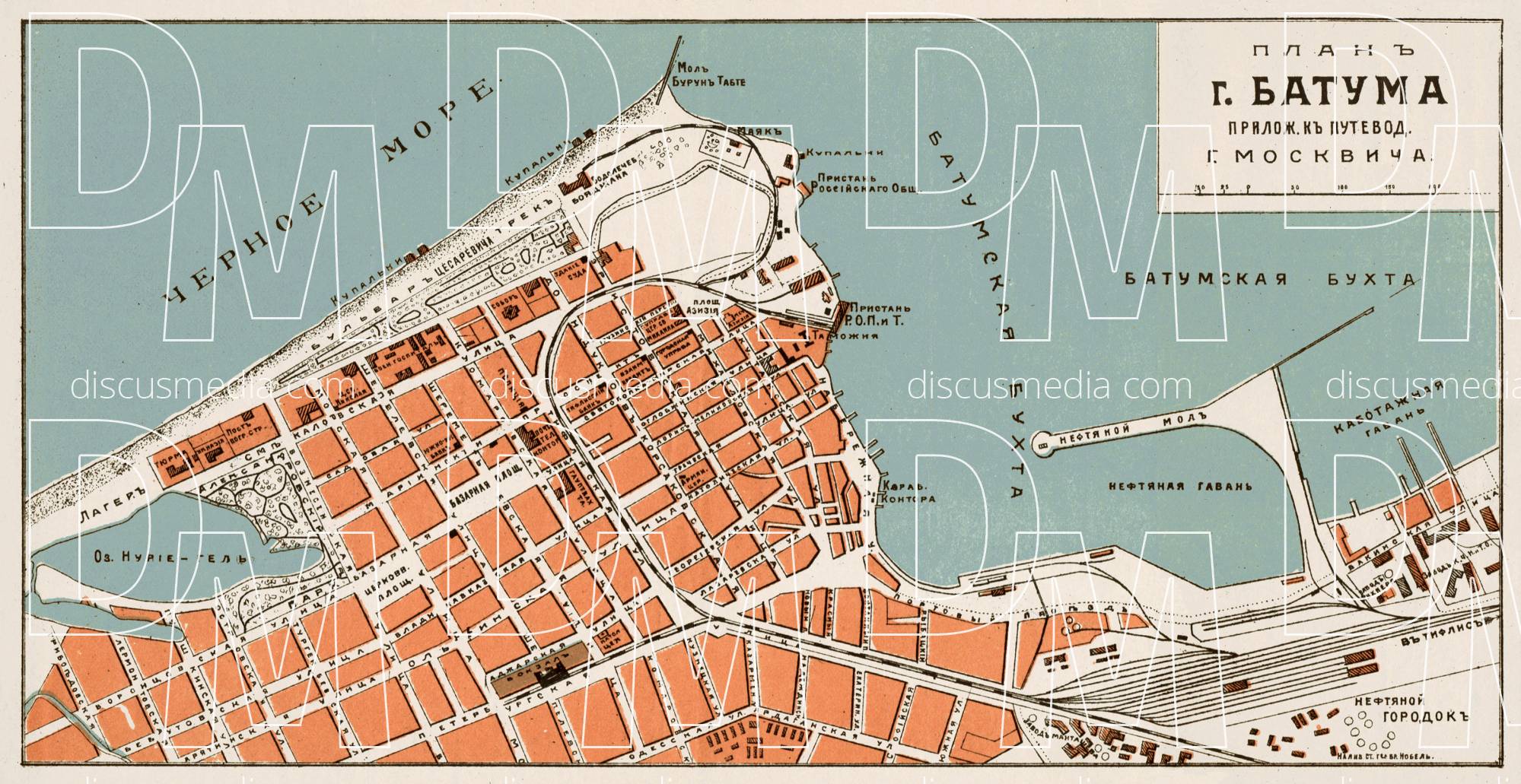 Old Map Of Batum Batumi In 1912 Buy Vintage Map Replica Poster Print   A51ecf5e51188a049279e8935e5be263 