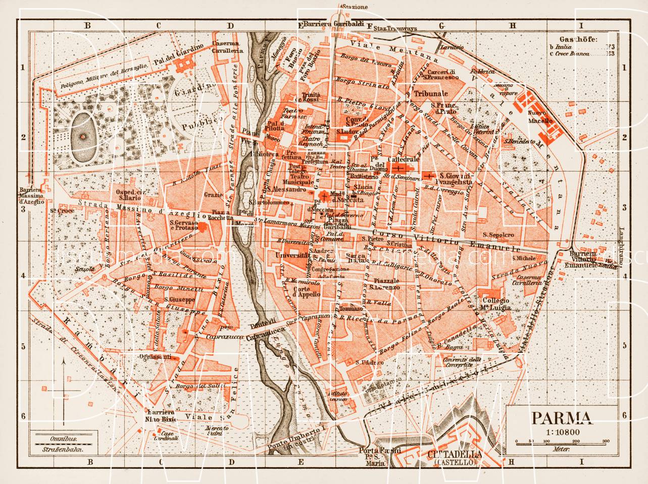 Old Map Of Parma In Buy Vintage Map Replica Poster Print Or Download Picture