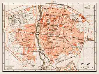 Parma city map, 1903