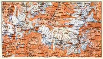 Zermatt district map, 1897