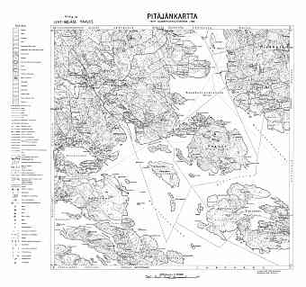 Havus, Isle of. Haavus. Pitäjänkartta 414210. Parish map from 1932