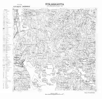 Lahdenpohja. Pitäjänkartta 414106. Parish map from 1933