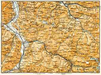 Montafon Valley map, 1906