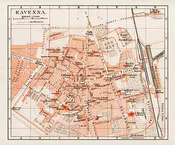 Ravenna city map, 1903