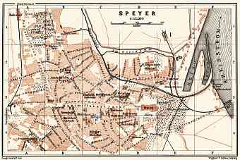 Speyer city map, 1905